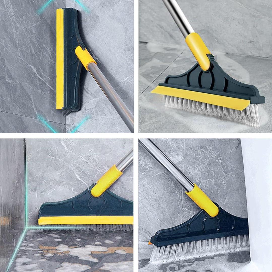 2-in-1 Floor Scrub & Wipe Brush