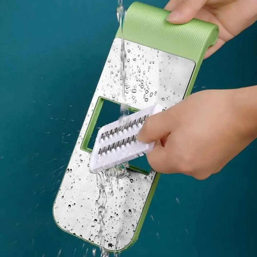 5-in-1 Vegetable Slicer & Grater – Adjustable Mandoline Cutter with Interchangeable Blades