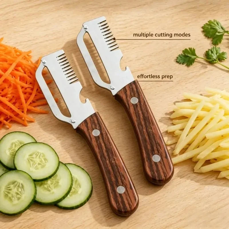 Multifunctional 3-in-1 Vegetable Peeler & Shredder (With Bottle Opener)