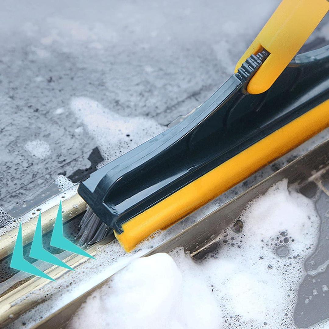 2-in-1 Floor Scrub & Wipe Brush
