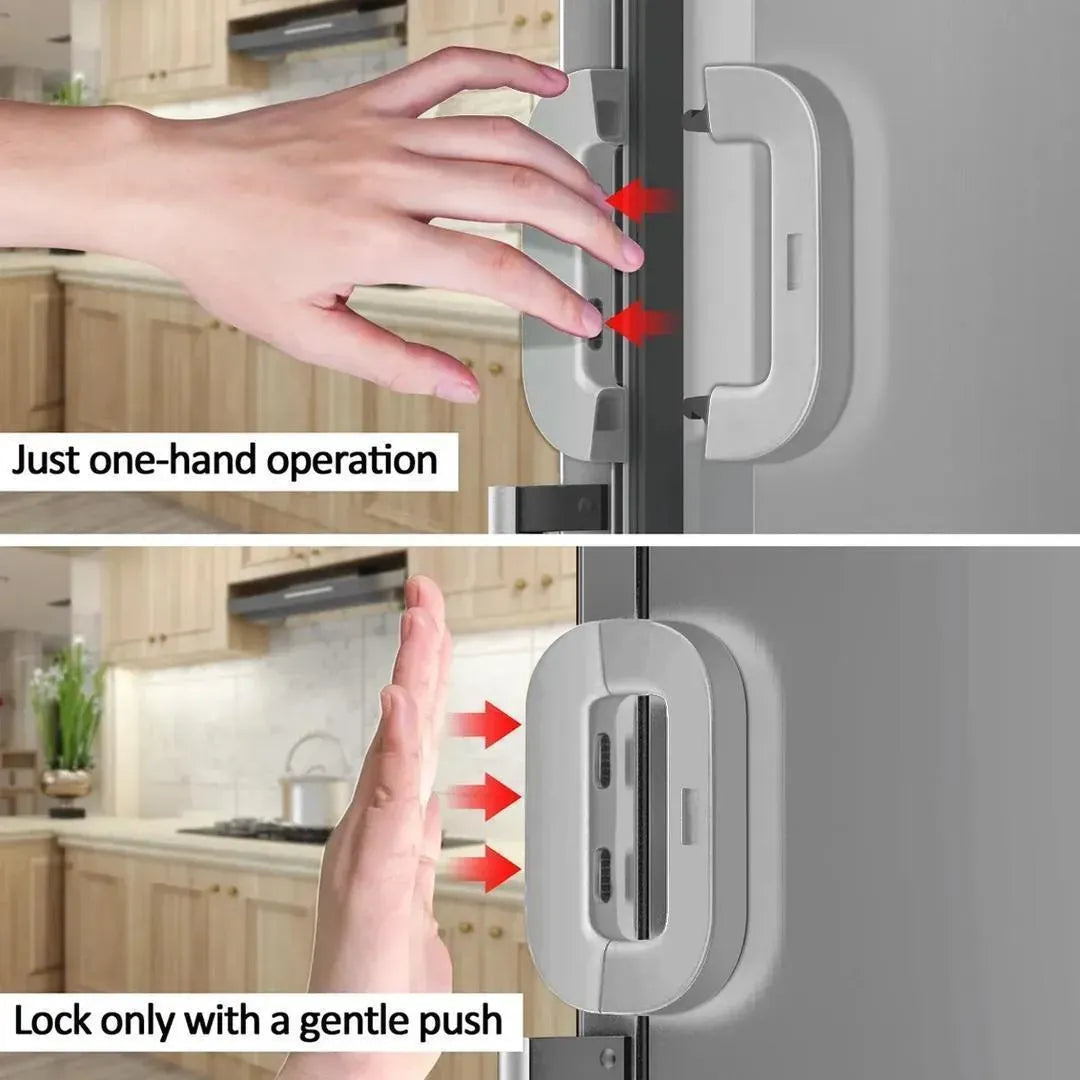 Child Safety Refrigerator Lock – Self-Adhesive Fridge & Freezer Lock