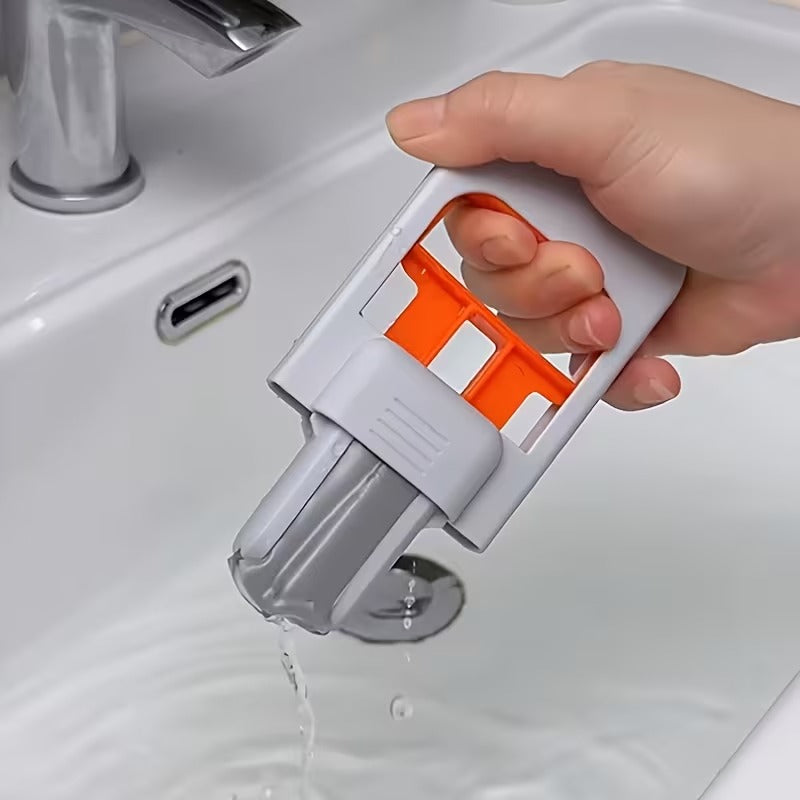 **Foldable Mini Mop – Portable Wet & Dry Self-Squeezing Cleaner**